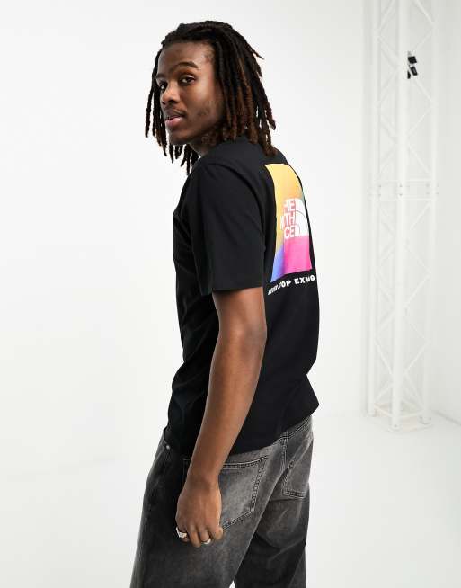 The North Face NSE Box ombre back print T-shirt in black