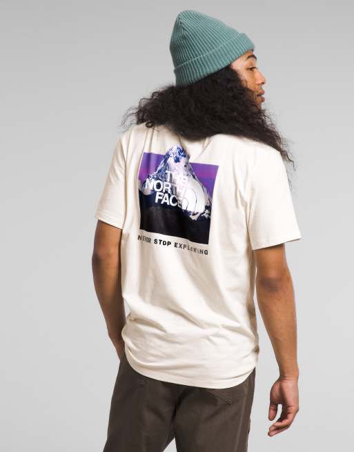 The North Face NSE box print T-shirt in off white