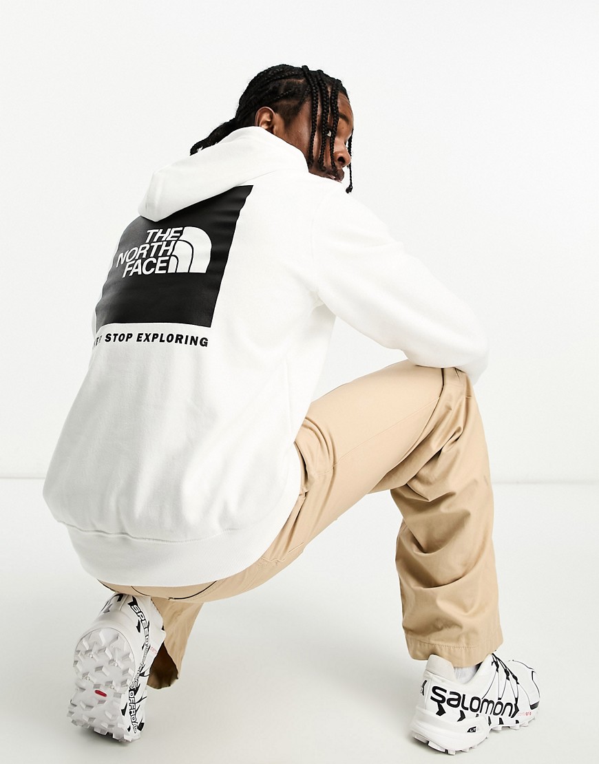 The North Face NSE Box pullover hoodie in white