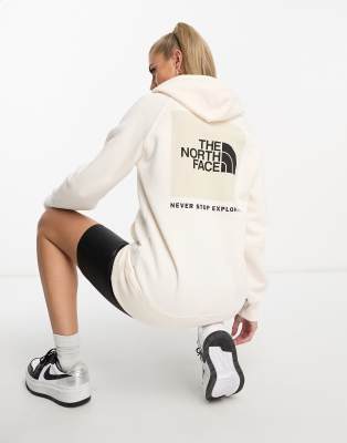 THE NORTH FACE NSE BOX PULLOVER HOODIE IN WHITE