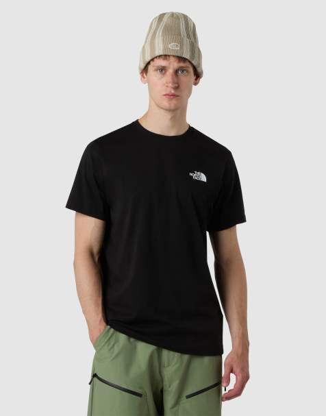 The North Face - NSE Box Raku - T-shirt met logo met paarden in zwart/kardinaal rood - view 1