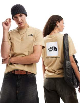 The North Face - NSE Box - T-Shirt in Beige mit Rückenprint-Neutral