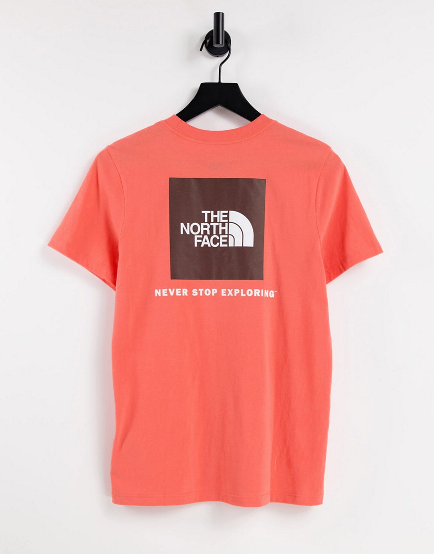 The North Face NSE Box T-shirt in orange