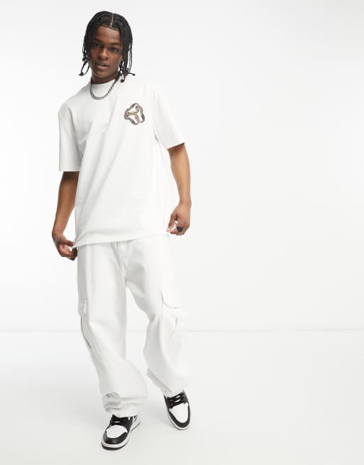 The North Face – NSE Carabiner – Gruby biały T-shirt