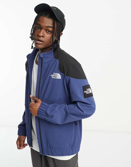 The North Face NSE Carduelis Giacca della tuta softshell blu navy e nera con zip ASOS