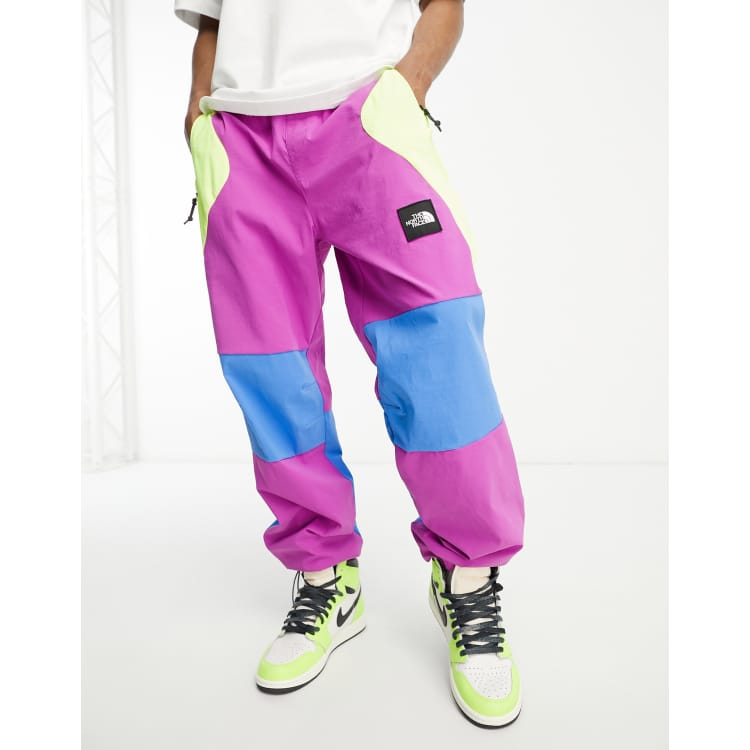 Purple and best sale yellow track pants