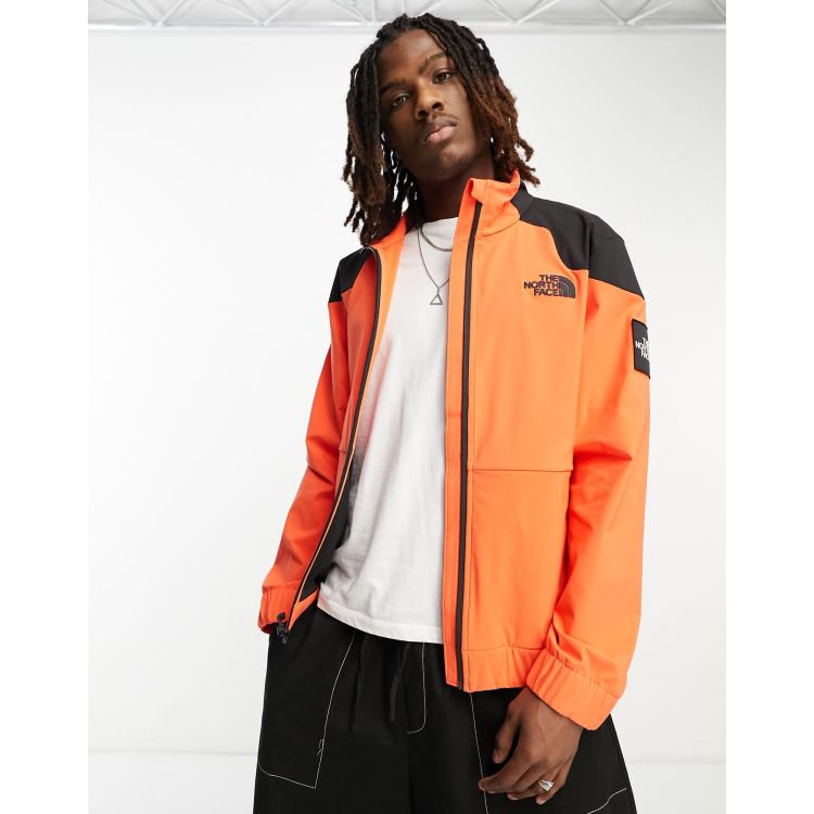 North face orange 2025 and black jacket