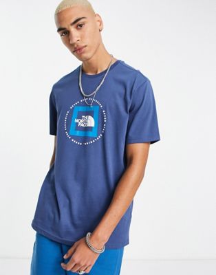 The North Face NSE chest print t-shirt in navy Exclusive at ASOS