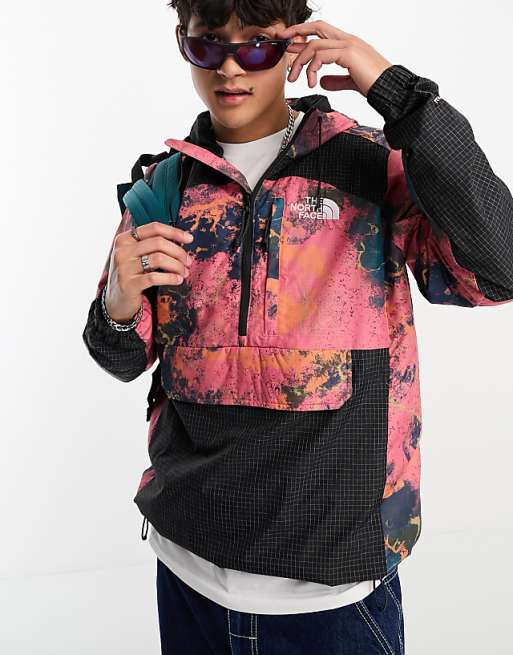 The North Face NSE Convin overhead anorak in pink distort The North Face NSE Convin overhead anorak in pink distort
