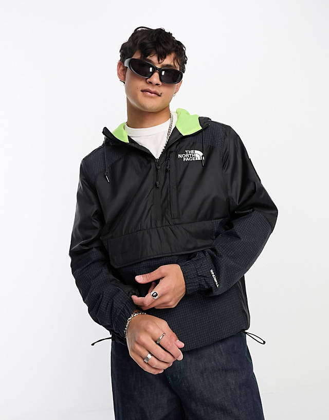 The North Face - nse convin water repellent overhead anorak in blue and black