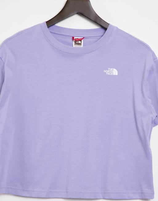 The North Face NSE cropped T shirt in purple Exclusive to ASOS