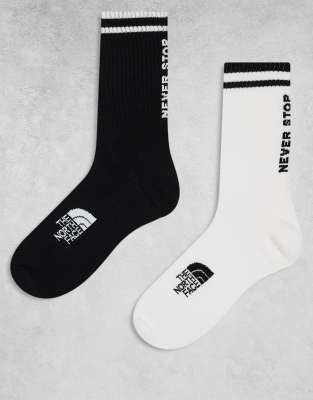 The North Face - NSE Everyday - Crew-Socken in TNF-Schwarz/TNF-Weiß