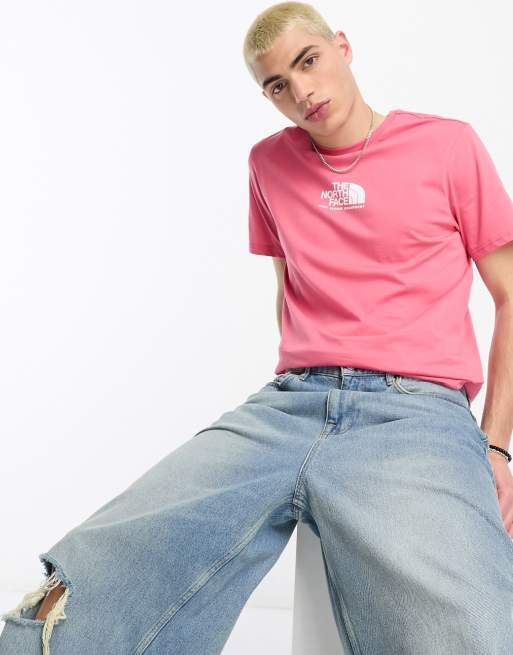The North Face NSE Fine Alpine Equipment centre logo t-shirt in pink