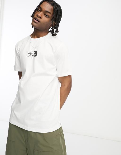 The North Face NSE Fine Alpine Equipment centre logo t-shirt in white, 3 of 4
