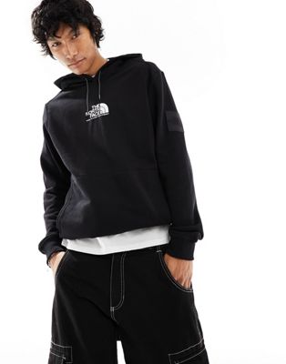 The North Face NSE Fine Almpine chest logo hoodie in black - ASOS Price Checker