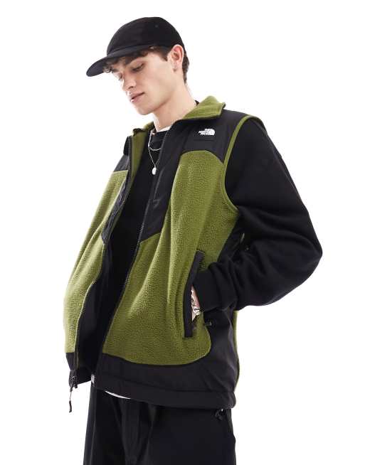 The North Face – NSE Fleeski – Fleece-Weste in Olivgrün mit Reißverschluss