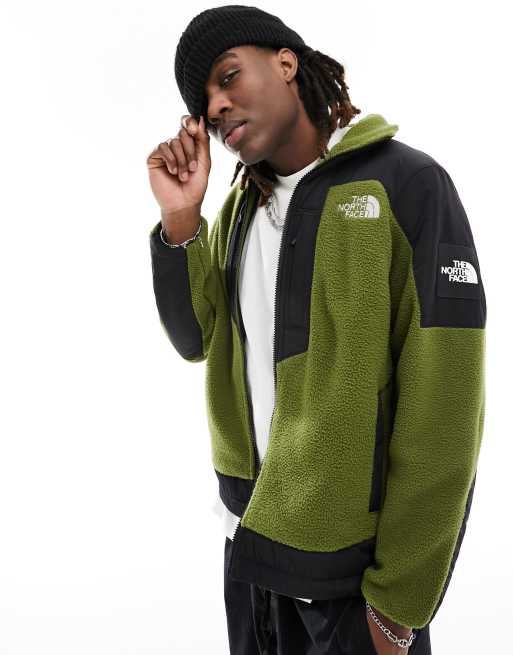 The North Face NSE Fleeski Giacca in pile verde oliva con zip