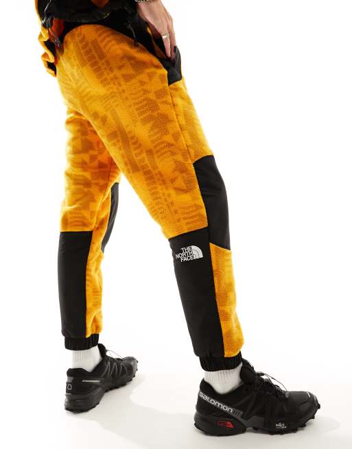 The North Face NSE Fleeski Pantalon de jogging style ann es 2000 en polaire imprim num rique Jaune