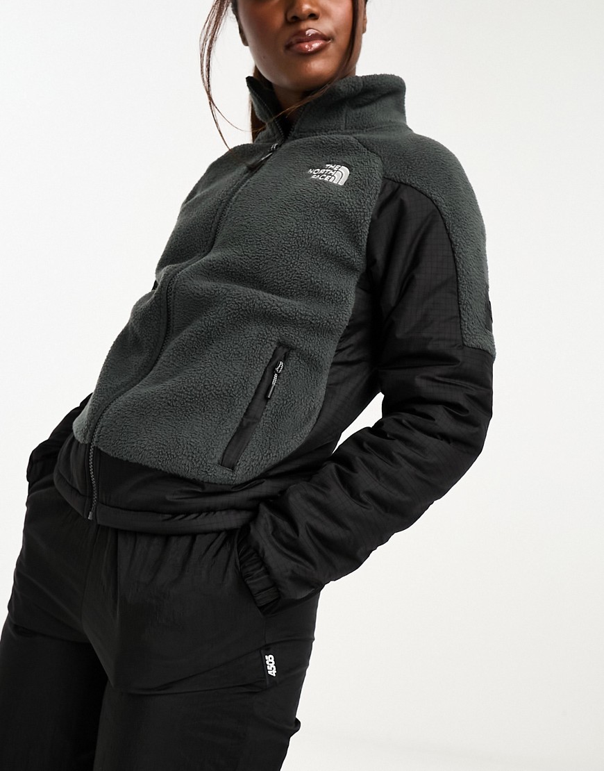 The North Face NSE Fleeski Y2K fleece track jacket in black and grey