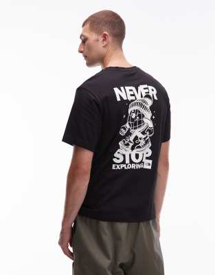 The North Face - NSE Global - Oversize-T-Shirt in Schwarz mit Rückenprint