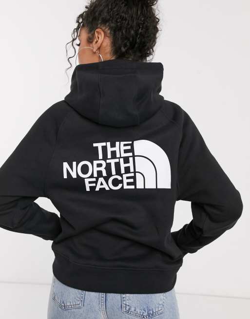 The North Face Graphic hoodie in gray Exclusive to ASOS