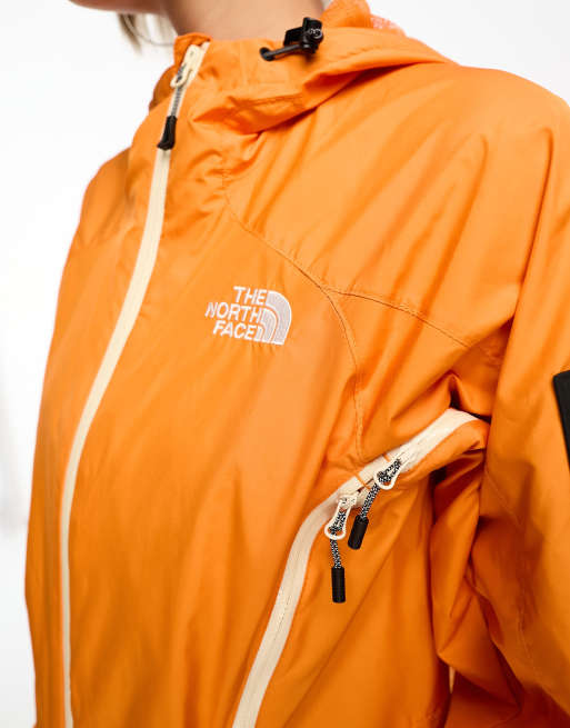 North face clearance orange rain jacket