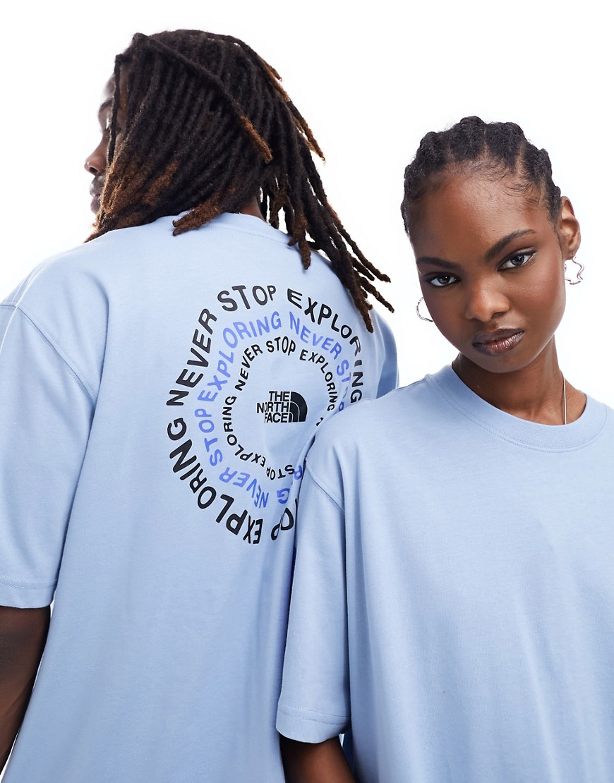 The North Face NSE logo backprint oversized t-shirt in blue