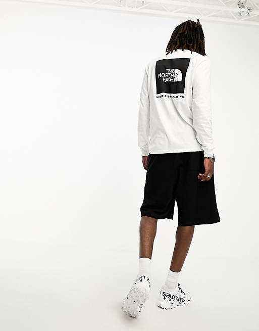 The North Face NSE long sleeve back print T-shirt in white | ASOS
