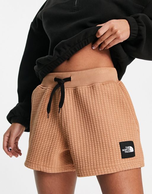 The North Face Training seamless high waist legging shorts in brown  Exclusive at ASOS