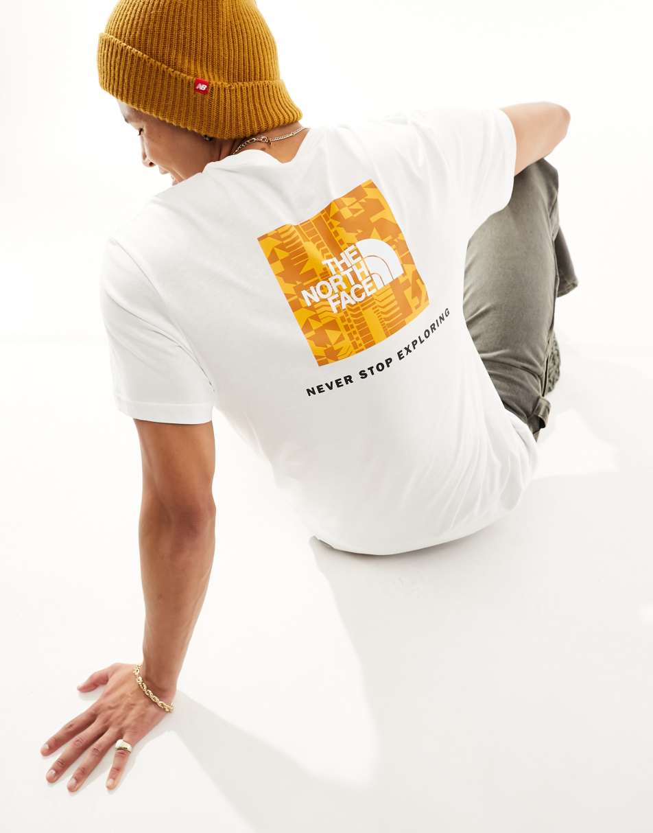 The North Face NSE Redbox back print t-shirt in white