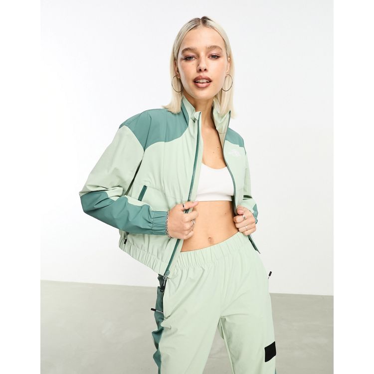 The North Face NSE shell suit track top in sage green