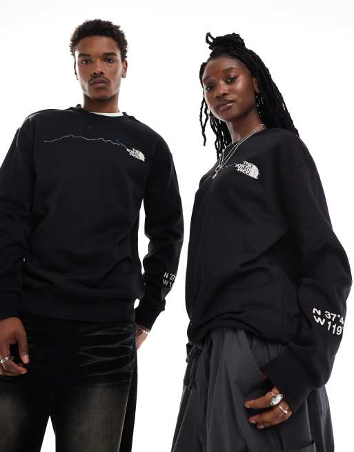 The North Face - NSE - Sort sweatshirt med print på ryggen, 4 af 4
