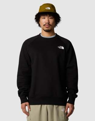 Nse - Sweatshirt in TNF-Schwarz mit Raglanärmeln und Box-Print Schwarz M