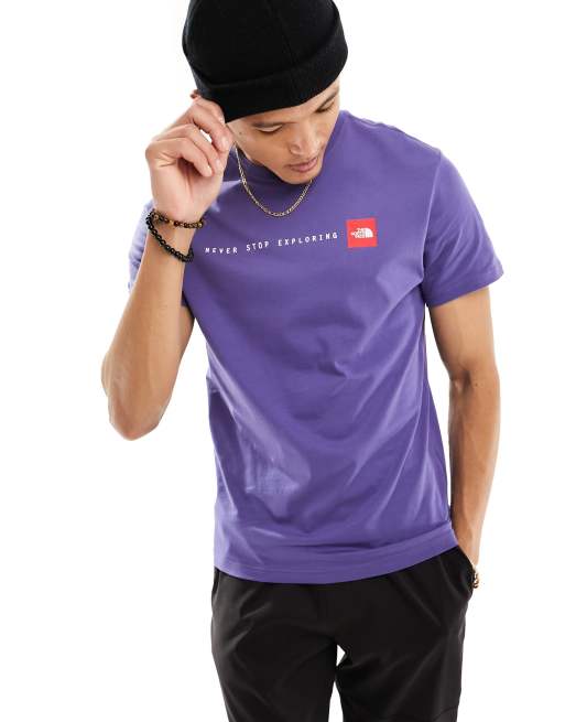 The North Face - NSE - T-shirt à imprimé sur le devant - Bleu