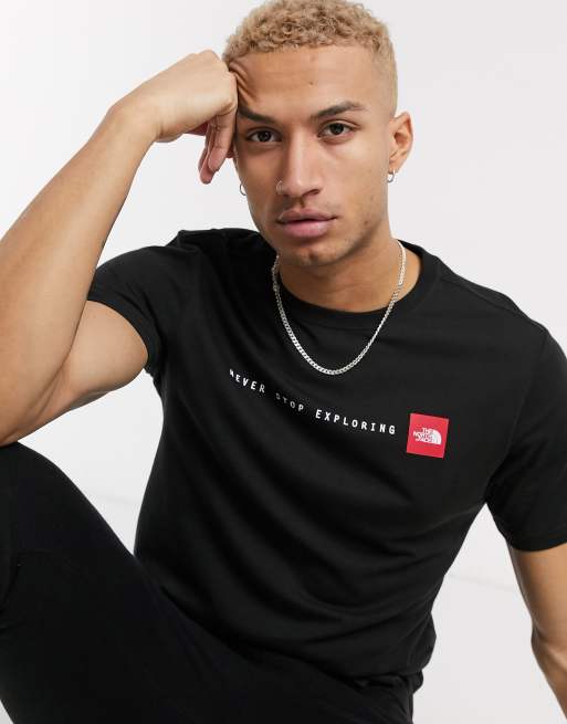 The north face black best sale t shirt