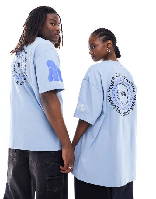 The North Face - NSE - T-shirt oversize à logo imprimé au dos - Bleu, 4 de 4