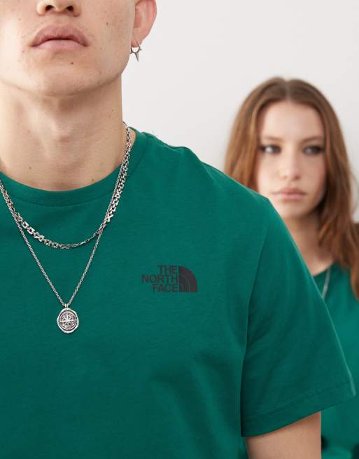The North Face - NSE - T-shirt verde con riquadro stampato sul retro, 2 di 4