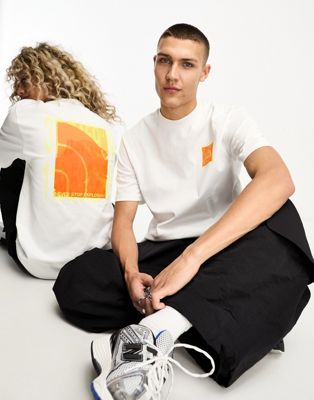 The North Face NSE unisex back print heavyweight oversized t-shirt in white - ASOS Price Checker