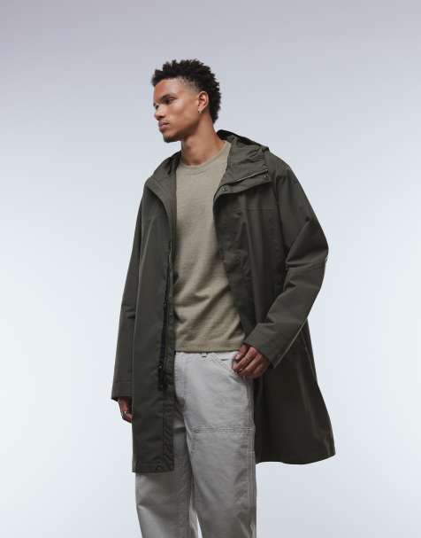The North Face Nukabira Rain shell parka jacket in dark green - view 1