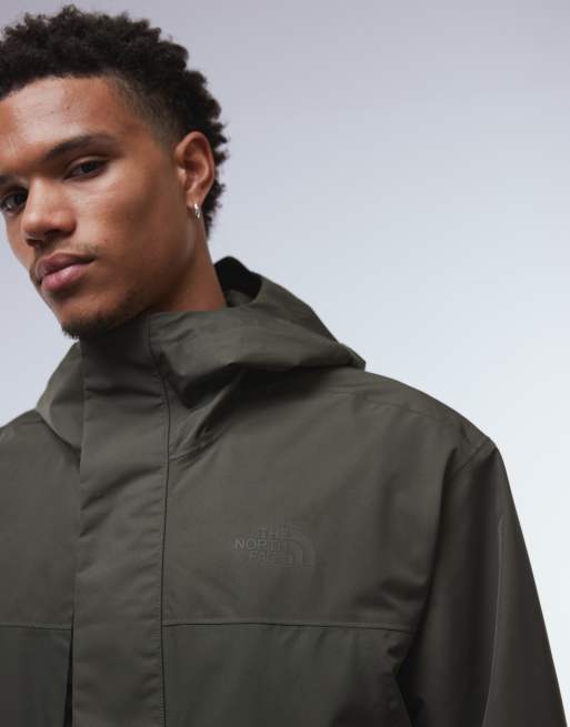The North Face Nukabira Rain shell parka jacket in dark green, 5 of 5