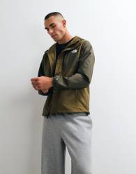 The North Face Nuketo Wind jacket in brown and khaki