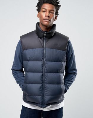 navy north face gilet