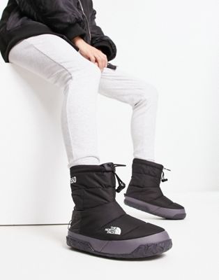 The North Face Nuptse Apres down insulated booties in black - ASOS Price Checker