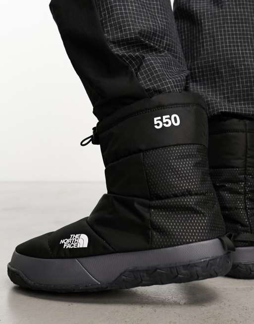 The North Face – Nuptse Apres – Mit Daunen isolierte Stiefel in Schwarz und Grau, 2 von 4