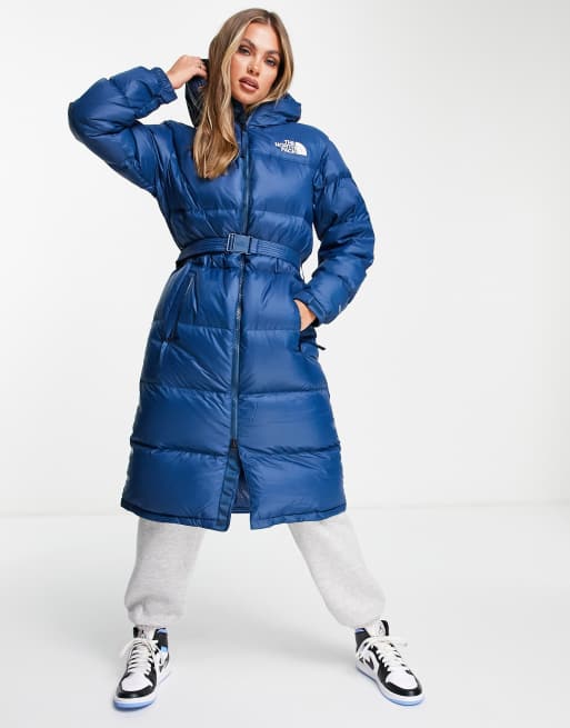 North face outlet long bubble coat