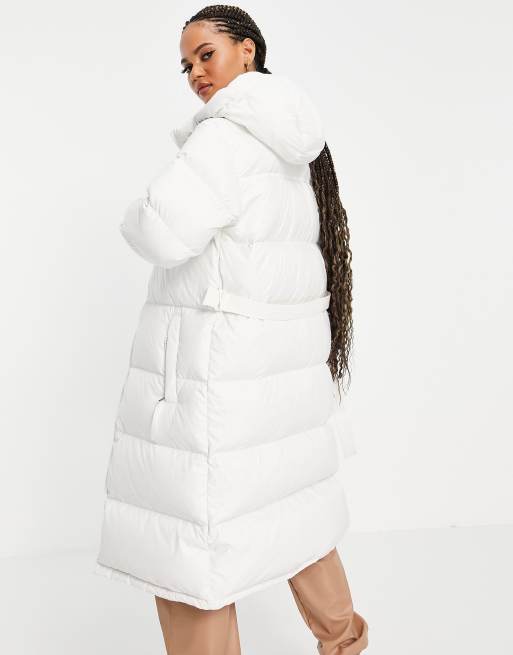 Long puffer best sale north face