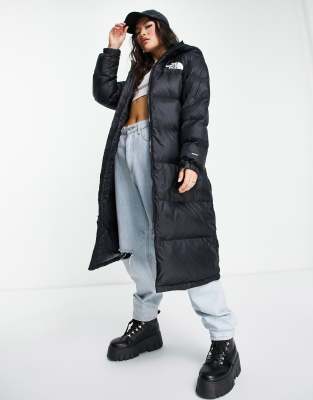 The North Face Nuptse Belted parka coat in black - ASOS Price Checker