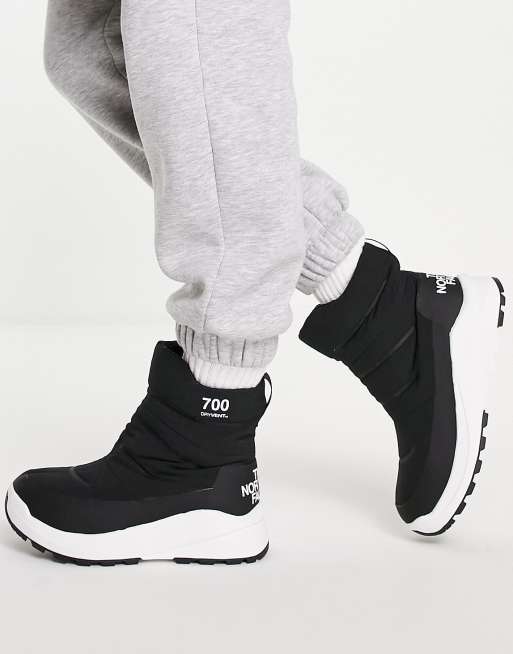 The North Face Nuptse booties in black | ASOS