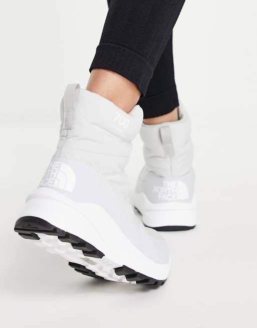 The North Face Nuptse booties in gray