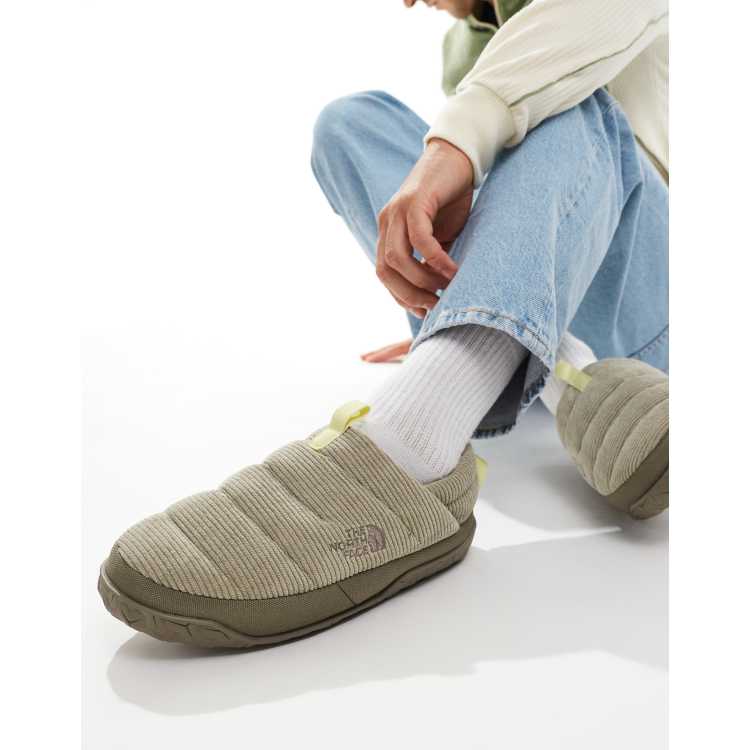 The North Face Nuptse corduroy shoes in grey ASOS